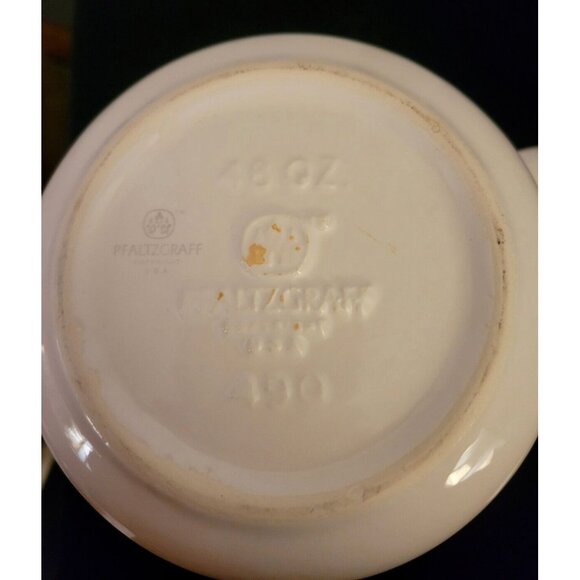 Pfaltzgraff White Nuance Collection 7" tall Coffee Pot 48 oz. Discontinued Piece - Picture 6 of 6